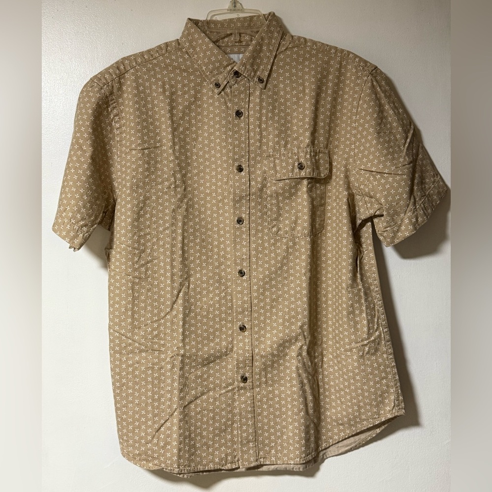 Old Navy Men’s Slim Fit Dress Shirt Beige